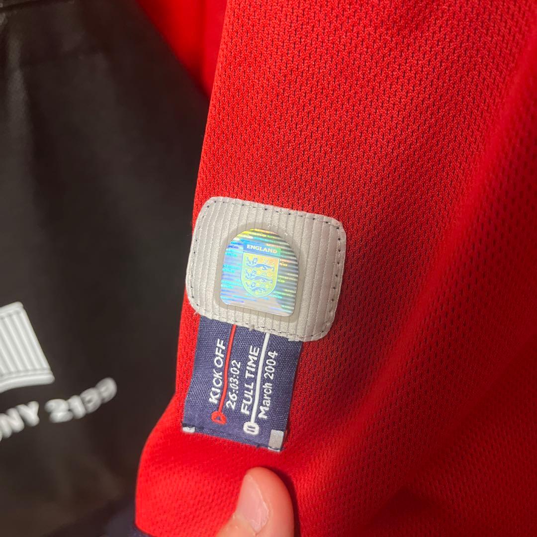 イングランド2002 W杯 長袖 ベッカム＃7アルゼンチン戦マッチデイ入り