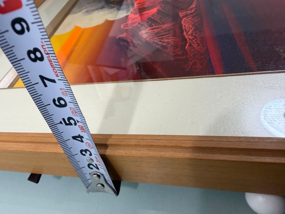 【レア】立体画 赤富士 立体絵画「赤富士」噴火　昭和　レトロ