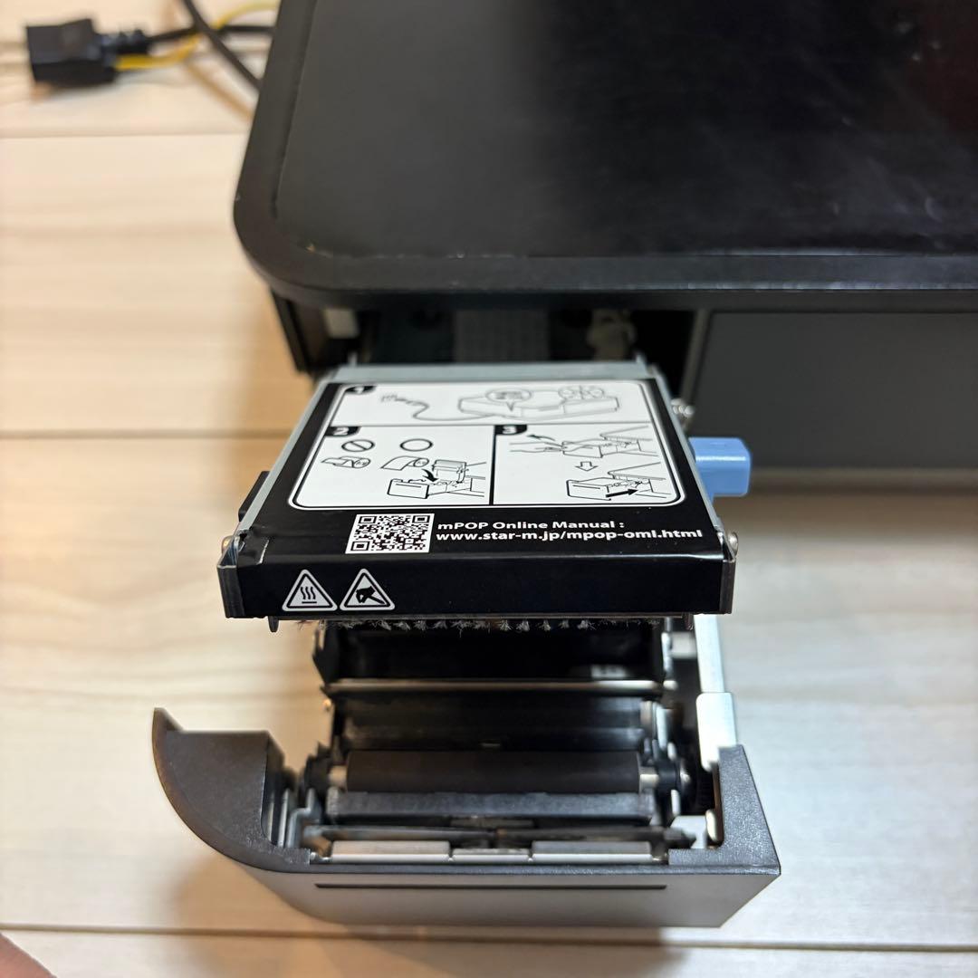 スター精密 キャッシュドロア(キャッシュドロワ)一体型感熱式プリンターmPOP