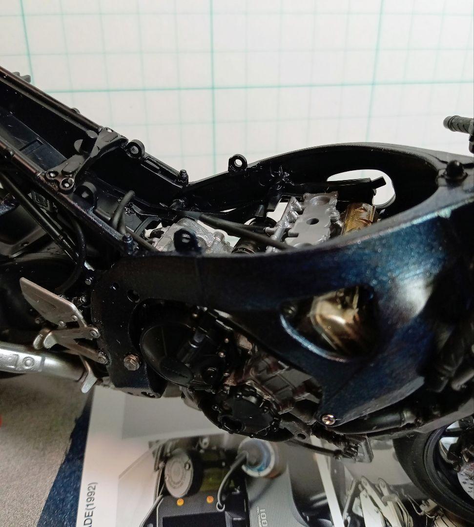 タミヤバイクプラモデル1/12HONDACBR1000RR-R塗装済完成品