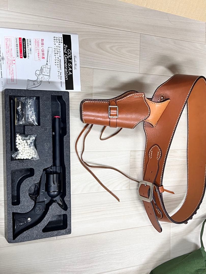 タナカ SAA2nd イーストA ウエスタンガンベルトL セット