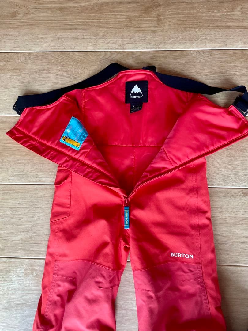 BURTON キッズ スノーボードウェア 上下セット XS 5Tビブパンツ女子