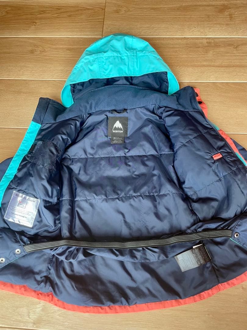 BURTON キッズ スノーボードウェア 上下セット XS 5Tビブパンツ女子