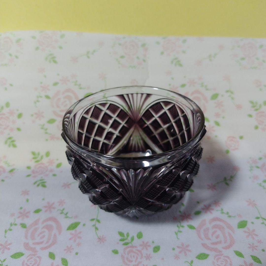 島津薩摩切子　色被せガラス　　盃　小鉢　ガラス　レトロ