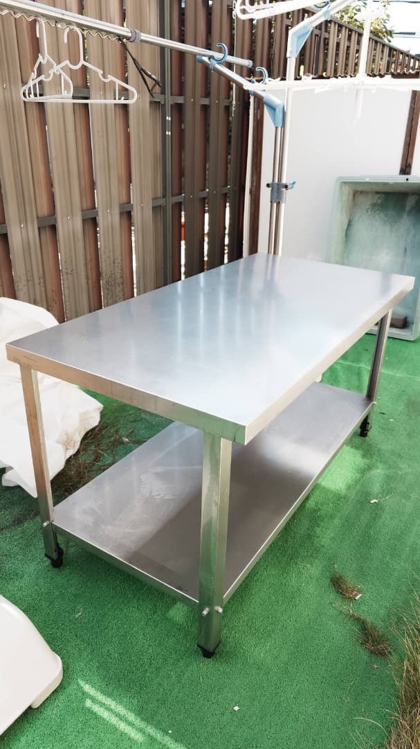 業務用調理台 下棚付き 1200mm