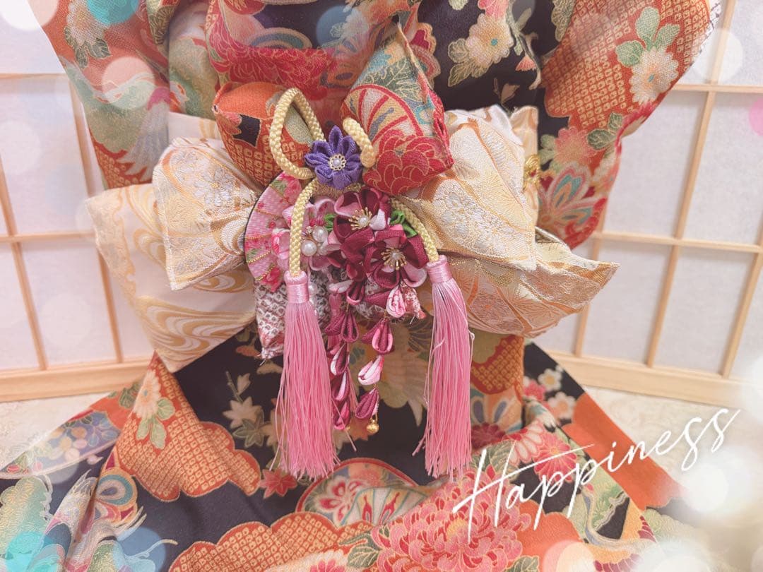 B456.pon2pan2☆犬オーダーお着物☆犬お着物☆犬お引き摺りお着物