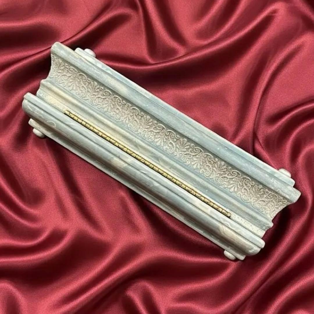 希少 アンティーク調 陶器 ストーンジュエリーボックス ヴィンテージ 北欧