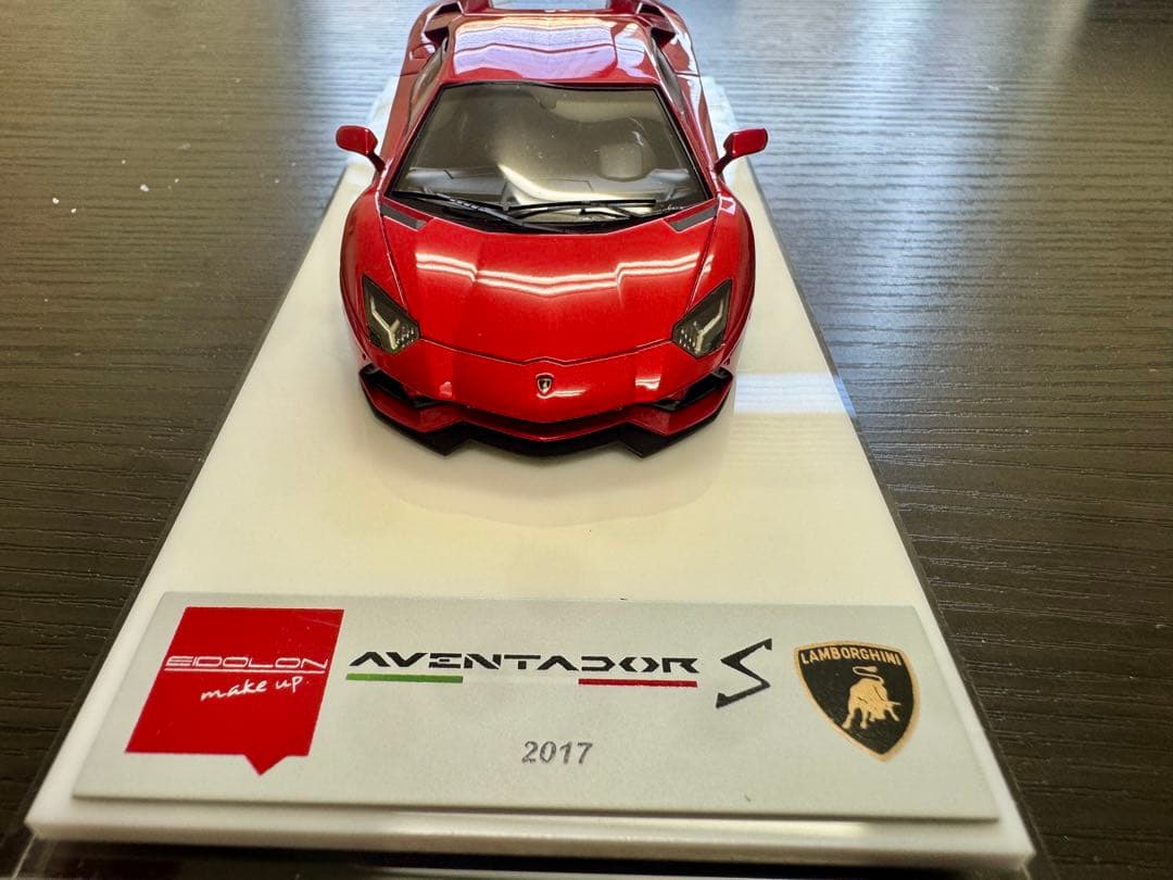 Lamborghini Aventador S 赤1/43 Make Up製