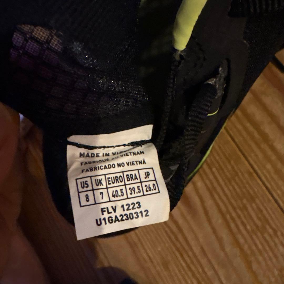 Mizuno スパイクシューズ ブラック/ライム　FLV1223 26センチ