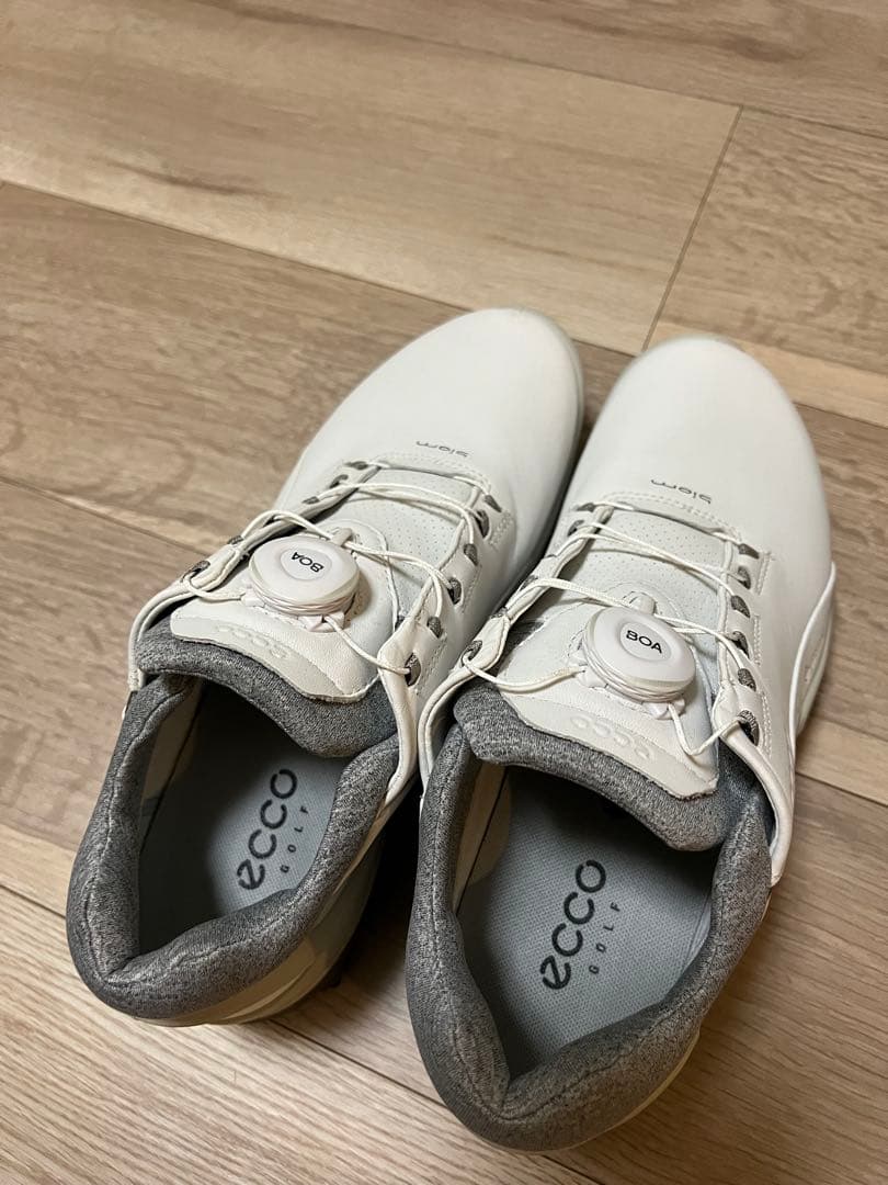ecco biom ゴルフシューズ ホワイト BOA