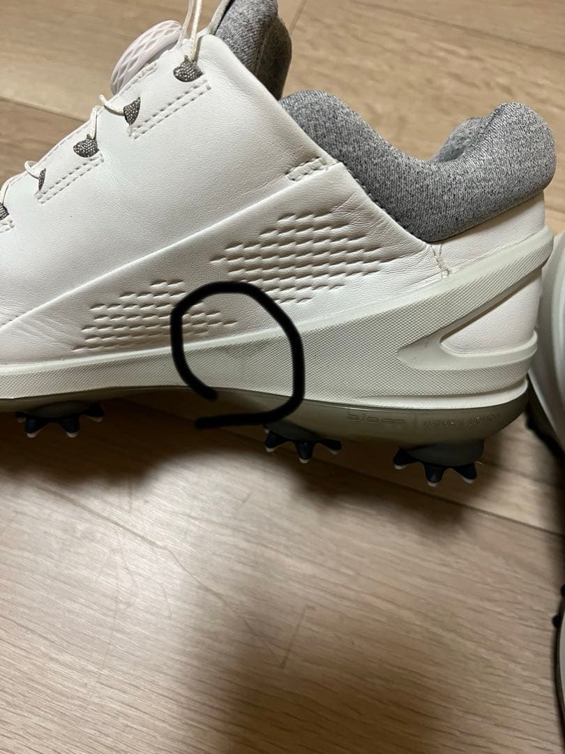 ecco biom ゴルフシューズ ホワイト BOA
