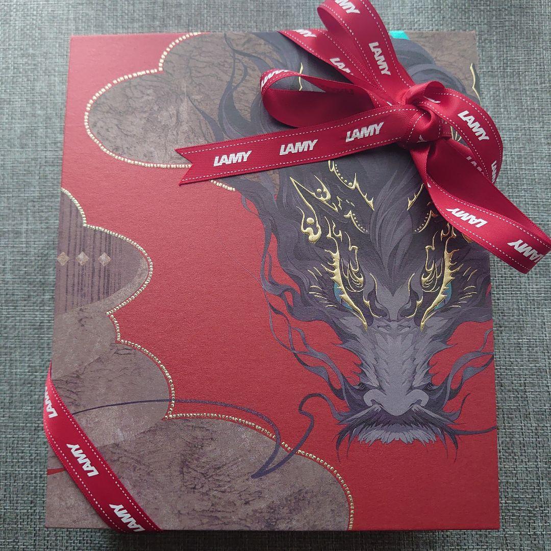 LAMY 万年筆セット 赤 14金ペン先