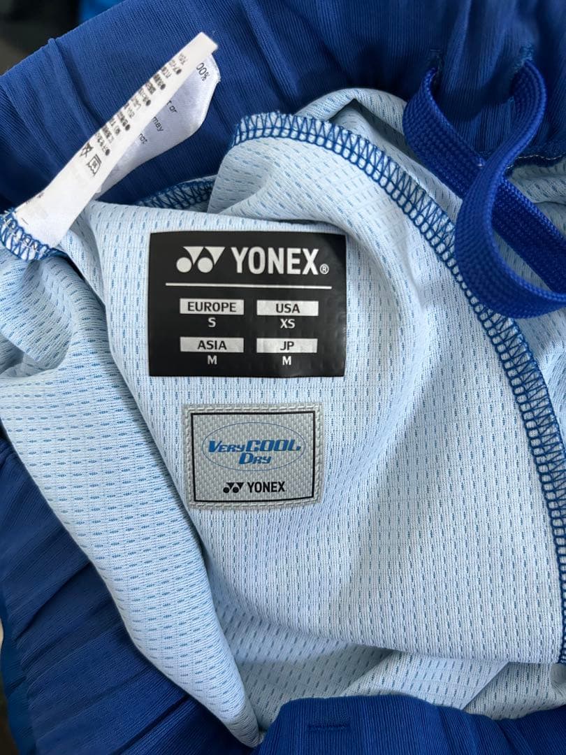 ヨネックス バドミントンパンツ 青　M 日本代表