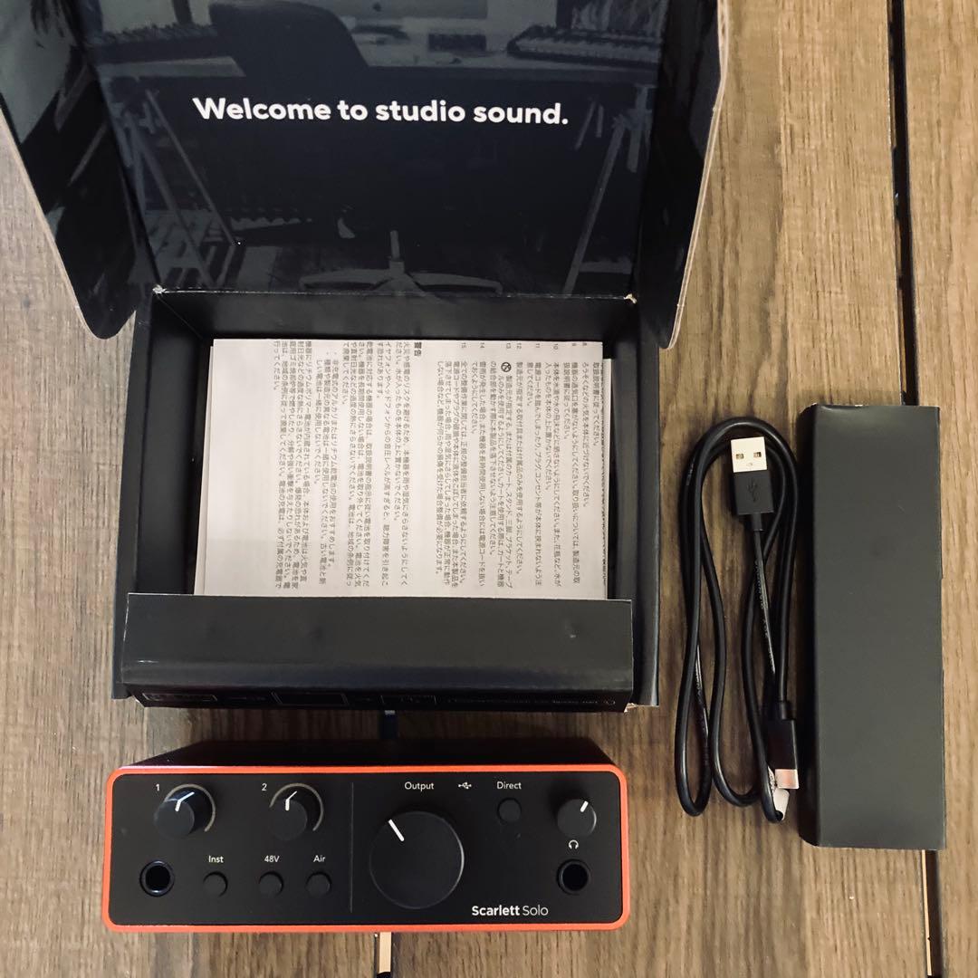 【美品】Focusrite Scarlett Solo (gen.4)