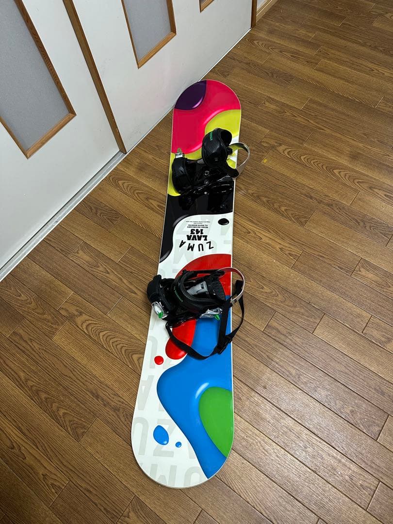 美品ツマ ZUMA LAVA 143cm スノーボード ビンディングセット