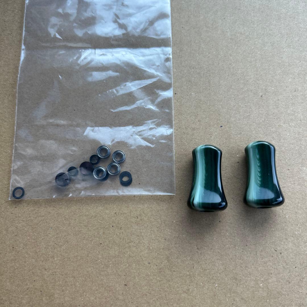 アベイル　マーブル平ノブ　緑　avail