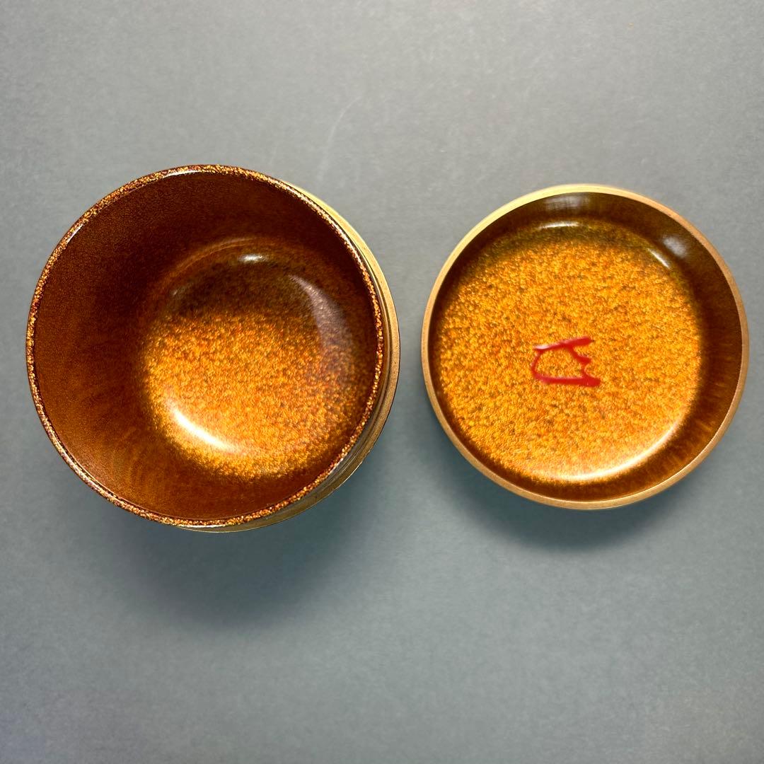 棗　『清瀬一光　而妙斎書付』　紅葉蒔絵　大棗　お茶道具　書付箱　共箱　工芸品