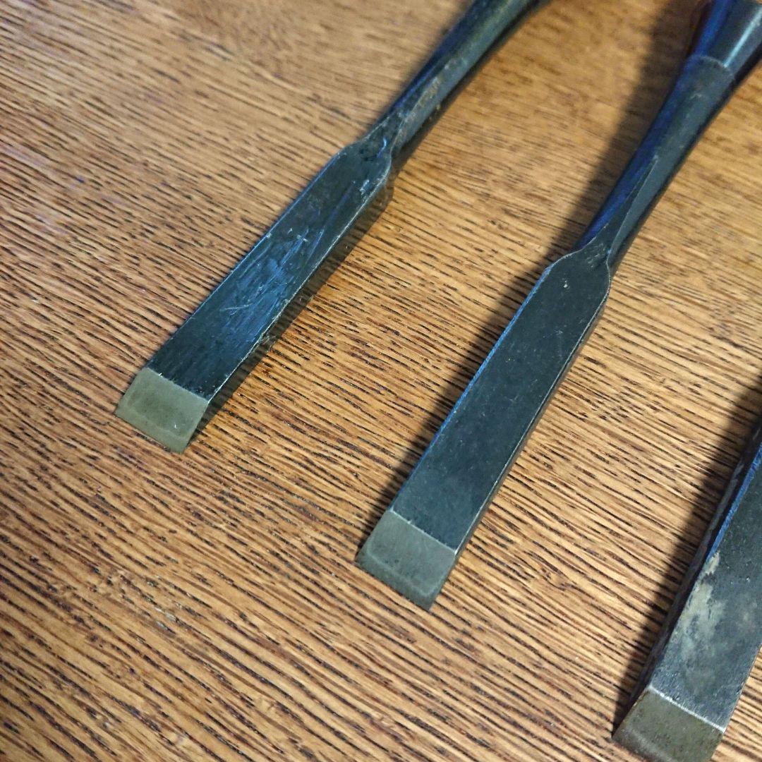 秀丸 ☆ 追入 鑿 平 ６本セット ３分 ４分 のみ ノミ 彫刻 大工道具 鉋