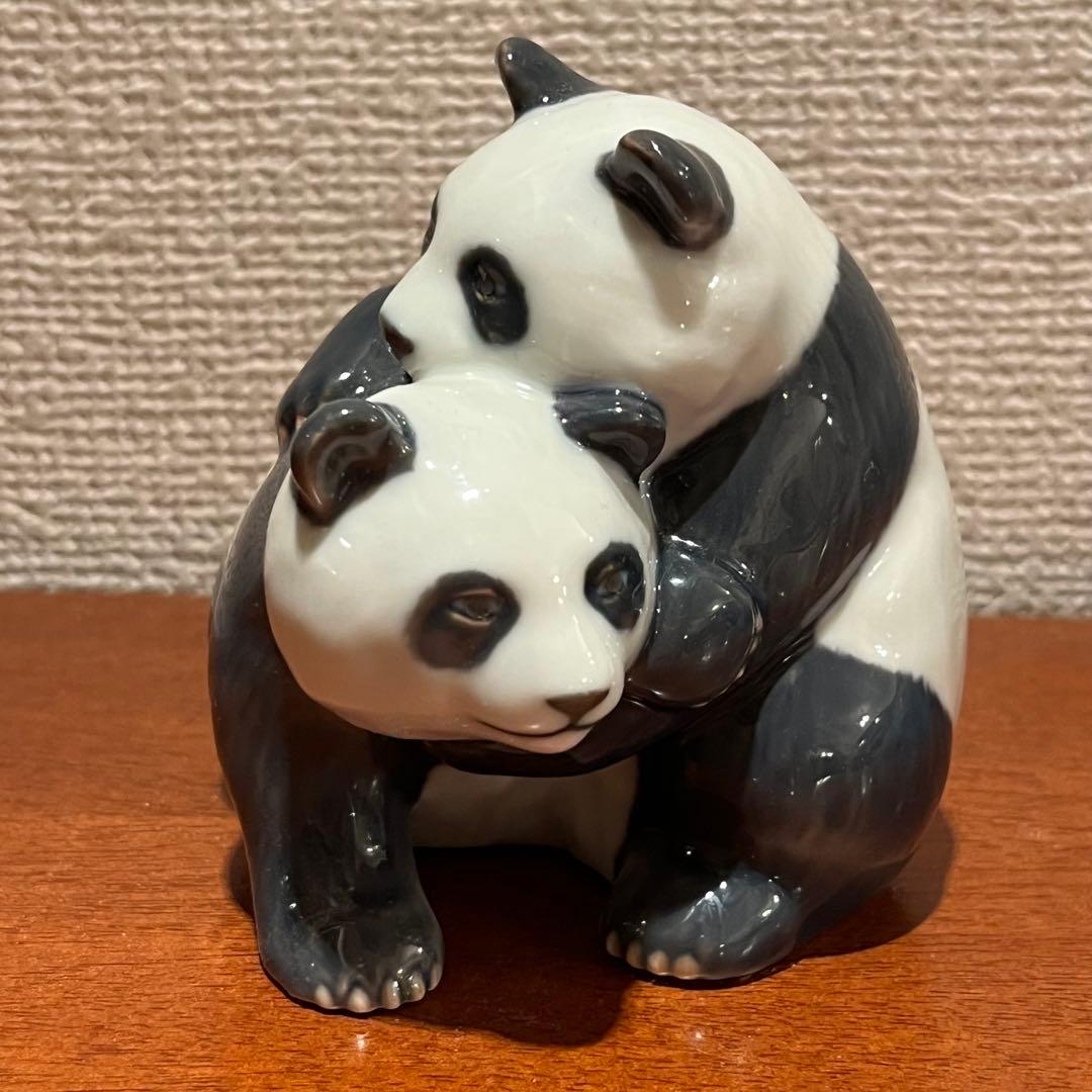 美品　双子　パンダ　ロイヤルコペンハーゲン　フィギュリン　人形　陶器　置物