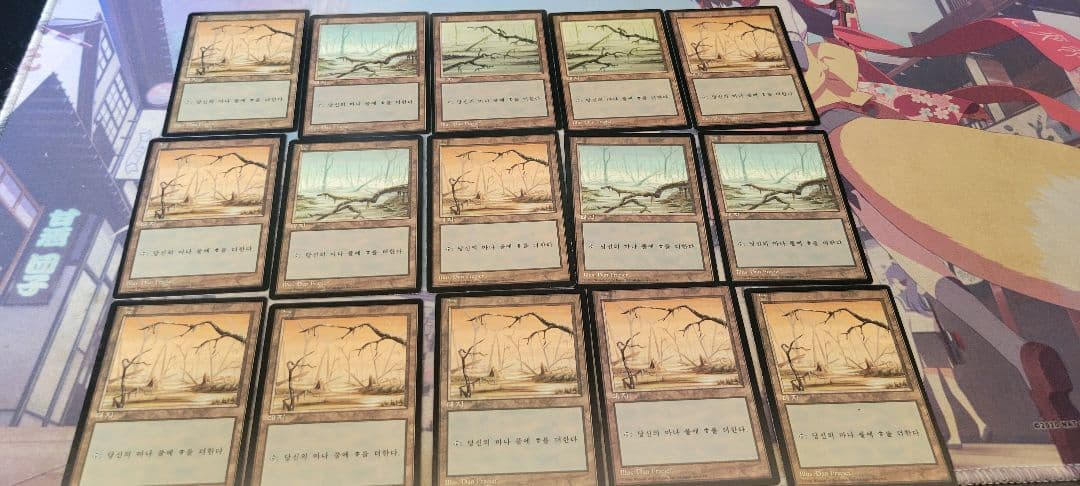 MTG 基本土地セット 四版 黒枠 韓国語【最終値引き】