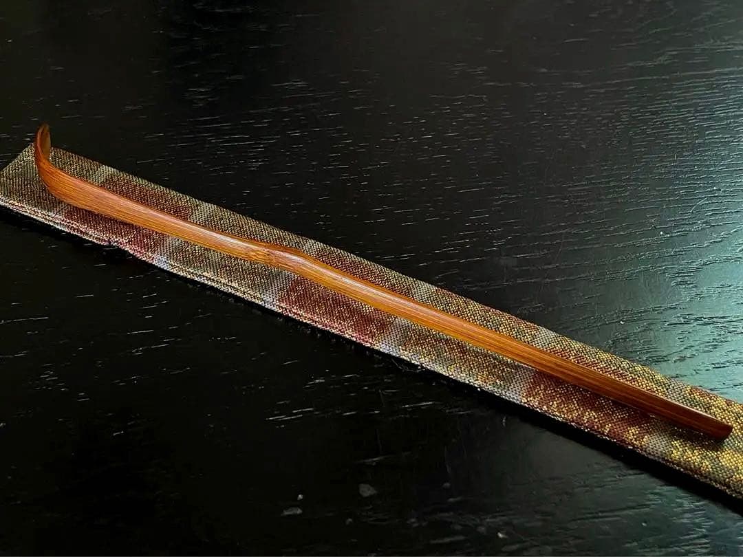 裏千家11代家元 玄々斎精中宗室 自作茶杓/ 銘 窓鶯 /黒田正玄 下削り