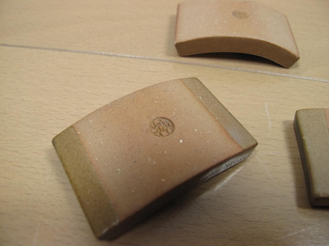 陶あん京焼清水焼 伝統工芸色絵付け　箸置き　５個