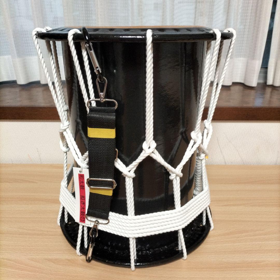 担ぎ太鼓　　和太鼓 　天然皮革　ストラップ付き　中古品⑩