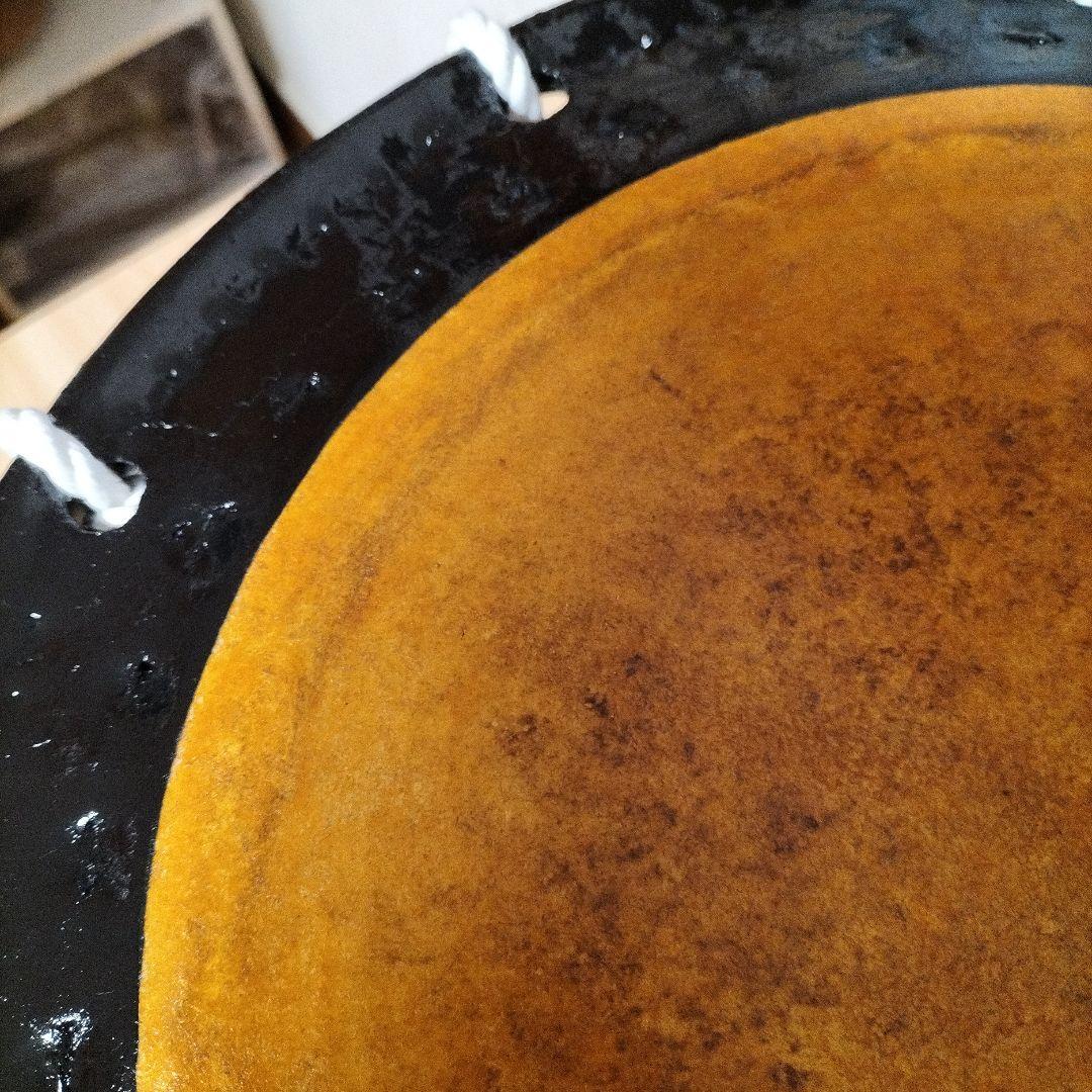 担ぎ太鼓　　和太鼓 　天然皮革　ストラップ付き　中古品⑩