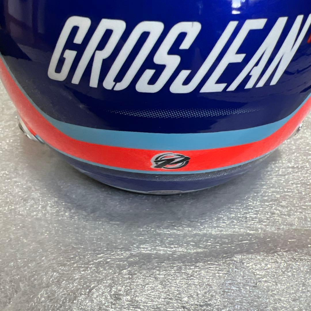 HAAS F1 ロマングロージャン 1/2ヘルメット　オートグラフ入り。