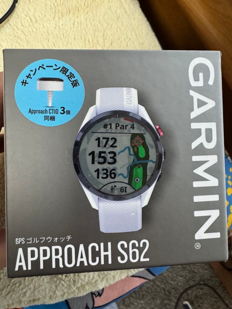 【美品】GARMIN Approach S62 ホワイト　ガーミン ゴルフ
