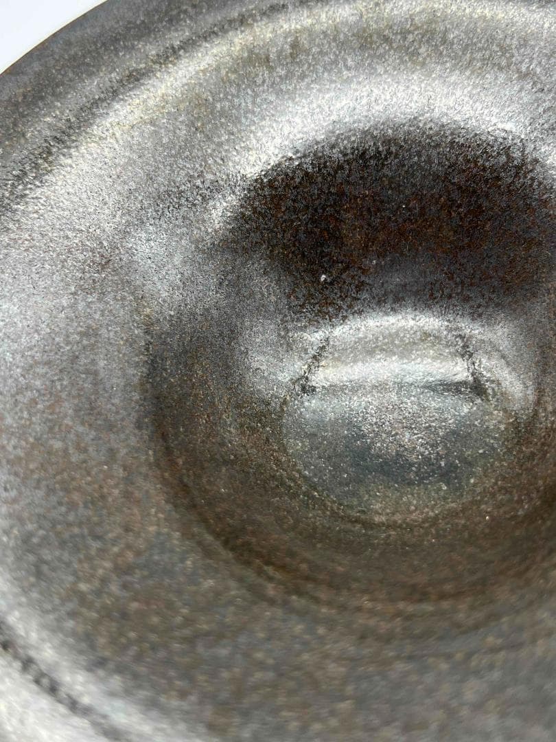 南宋時代　油滴天目茶碗　笠茶盞 旧家蔵出し 唐物　古賞物　時代物(E-69)