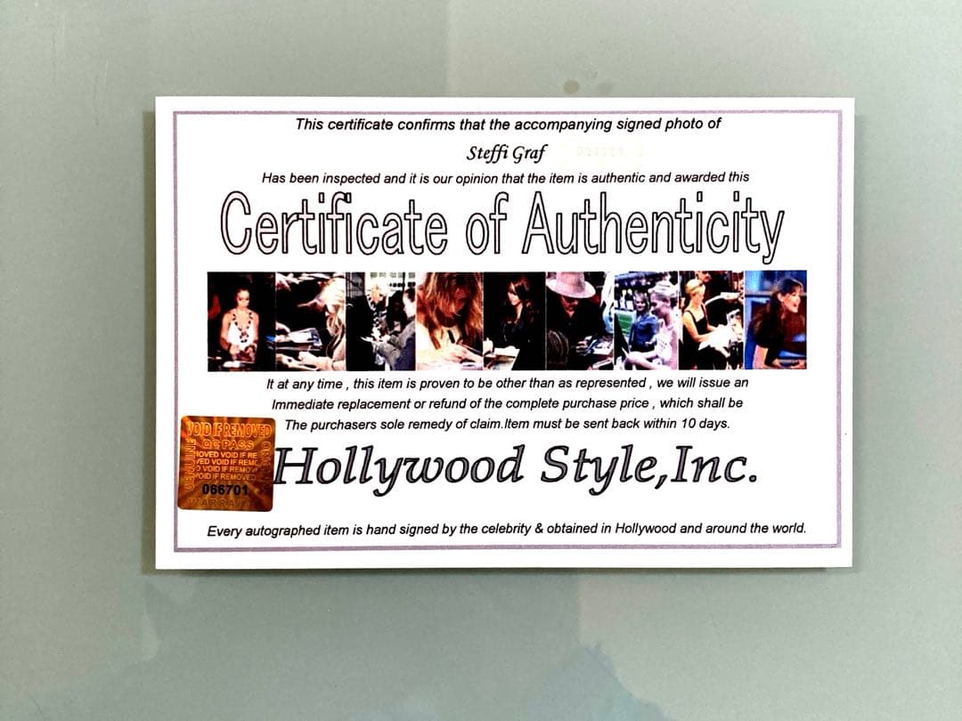 シュテフィ・グラフ直筆サイン入り超大型写真…
