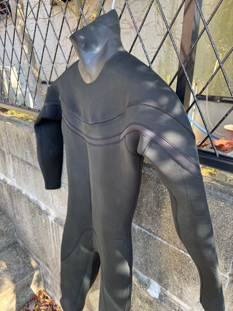 【Mellow】セミドライALL3.5mm 裏起毛ジャージ素材　M 黒