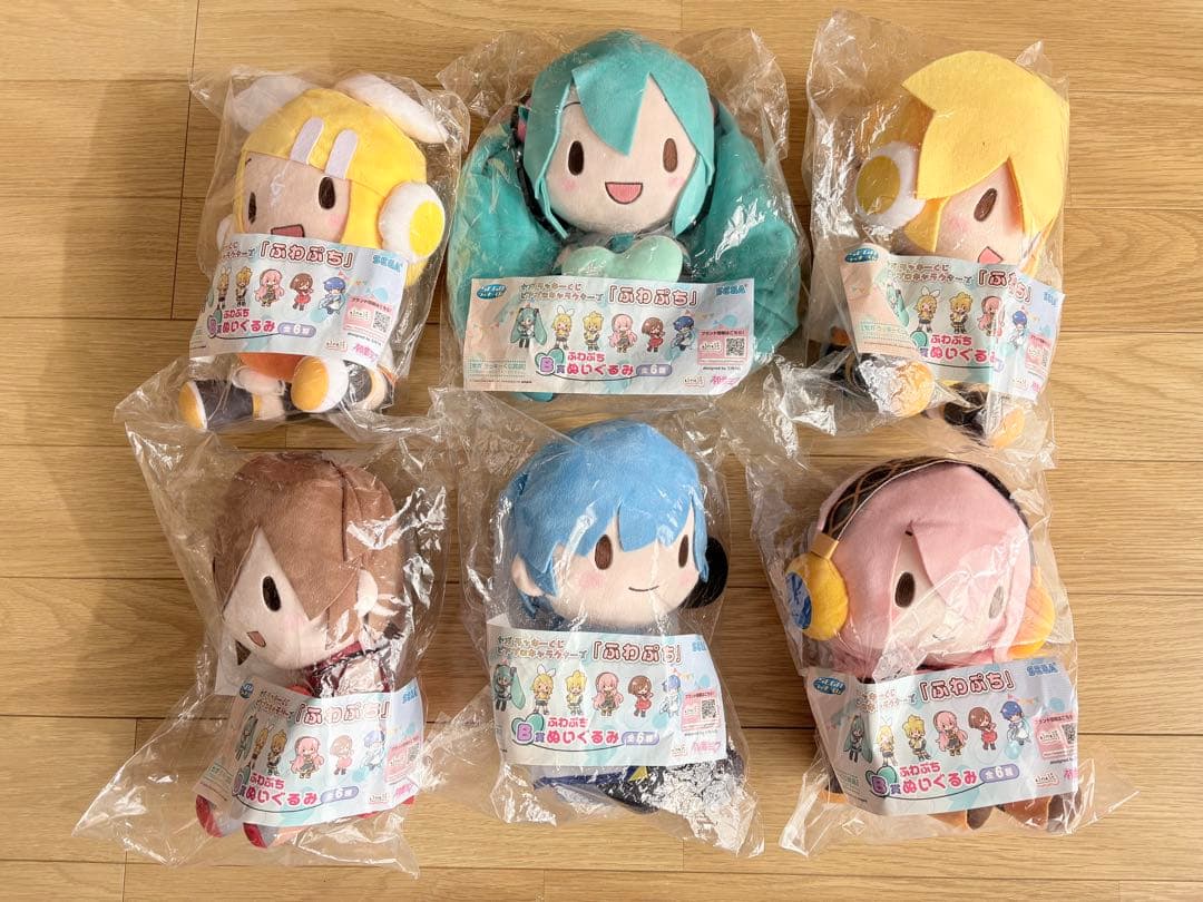 ふわぷち　セガ　ラッキーくじ　B賞6点＋A賞2点　初音ミク