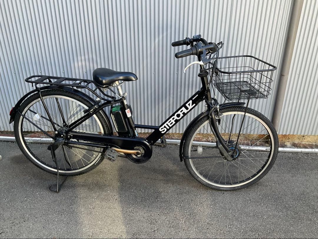 ブリヂストン新機種電動アシスト自転車STEP cruise26インチブラック系