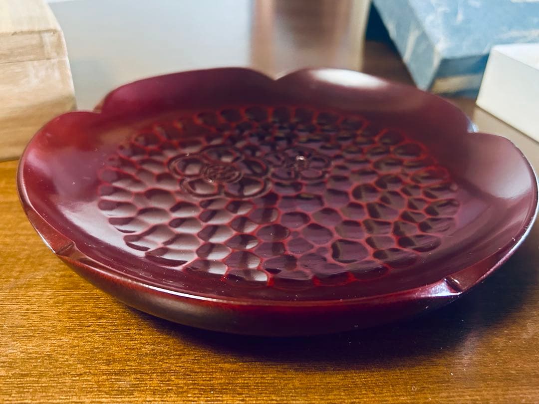 鎌倉彫　陽堂（ようどう）　梅花ボウル1個　銘々皿5客セット