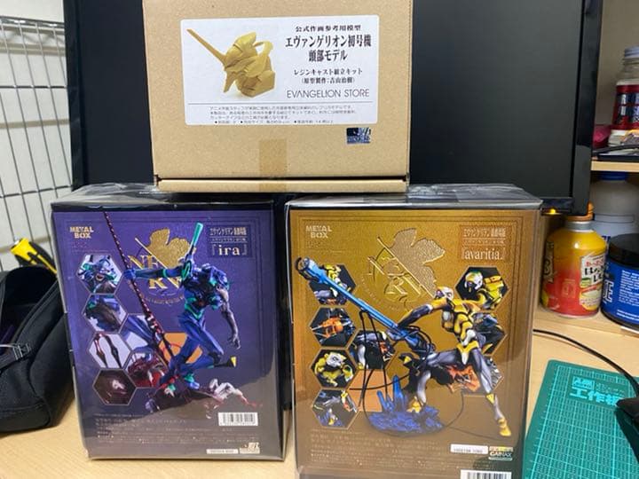 エヴァンゲリオン　ira レジンキット　3点　メタルボックス　頭部モデル