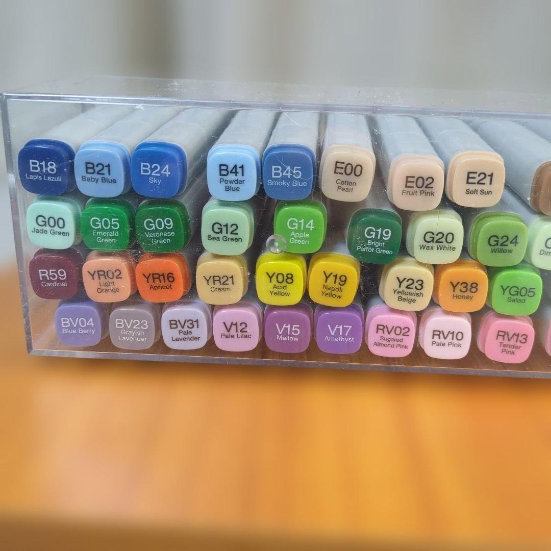 コピック クラシックの72色Cセット 淡い色が含まれるセット。新品未開封品