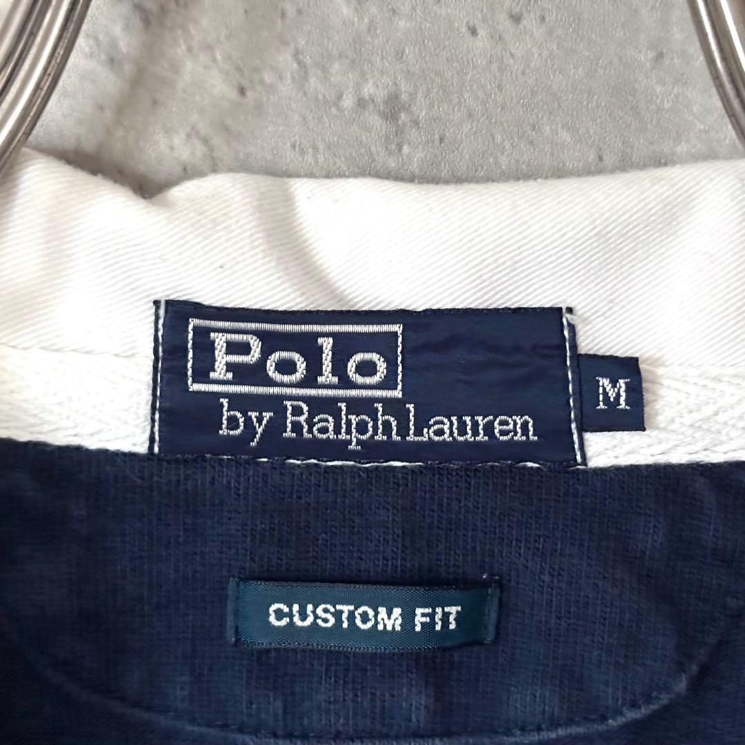 【最高デザイン！】90's ラルフローレン ラガーシャツ 太ボーダー 好配色