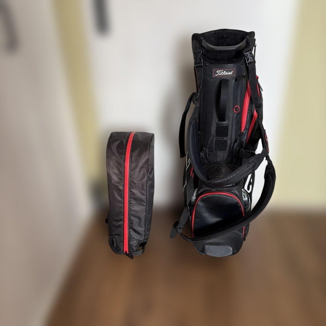 Titleist キャディバッグ 黒/赤 STADRY5