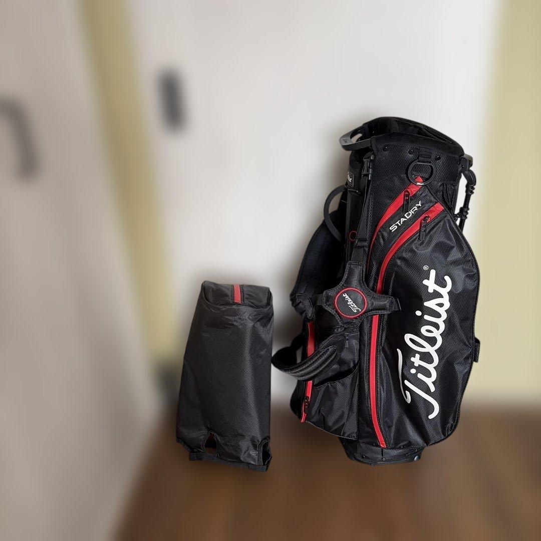 Titleist キャディバッグ 黒/赤 STADRY5