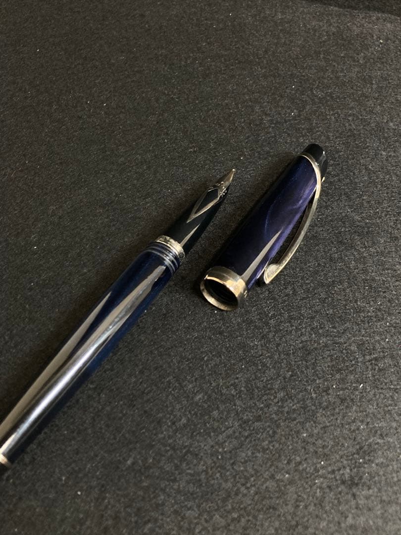 シェーファー 万年筆 VLR ディープブルー パラディウムトリム ペン先14K