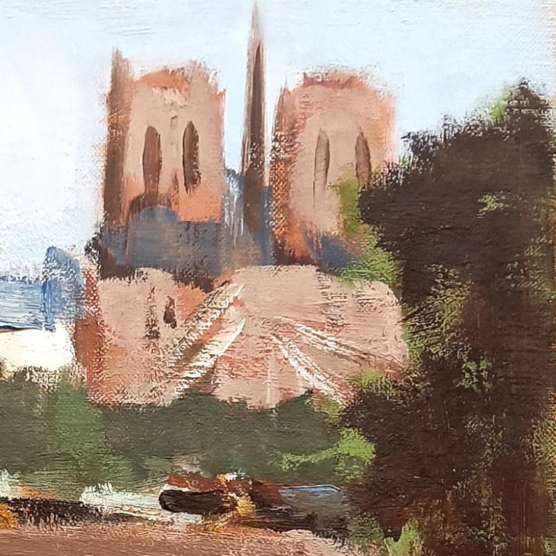 ☆中村 勝☆「セーヌ川」　油絵　F６号　新品額！