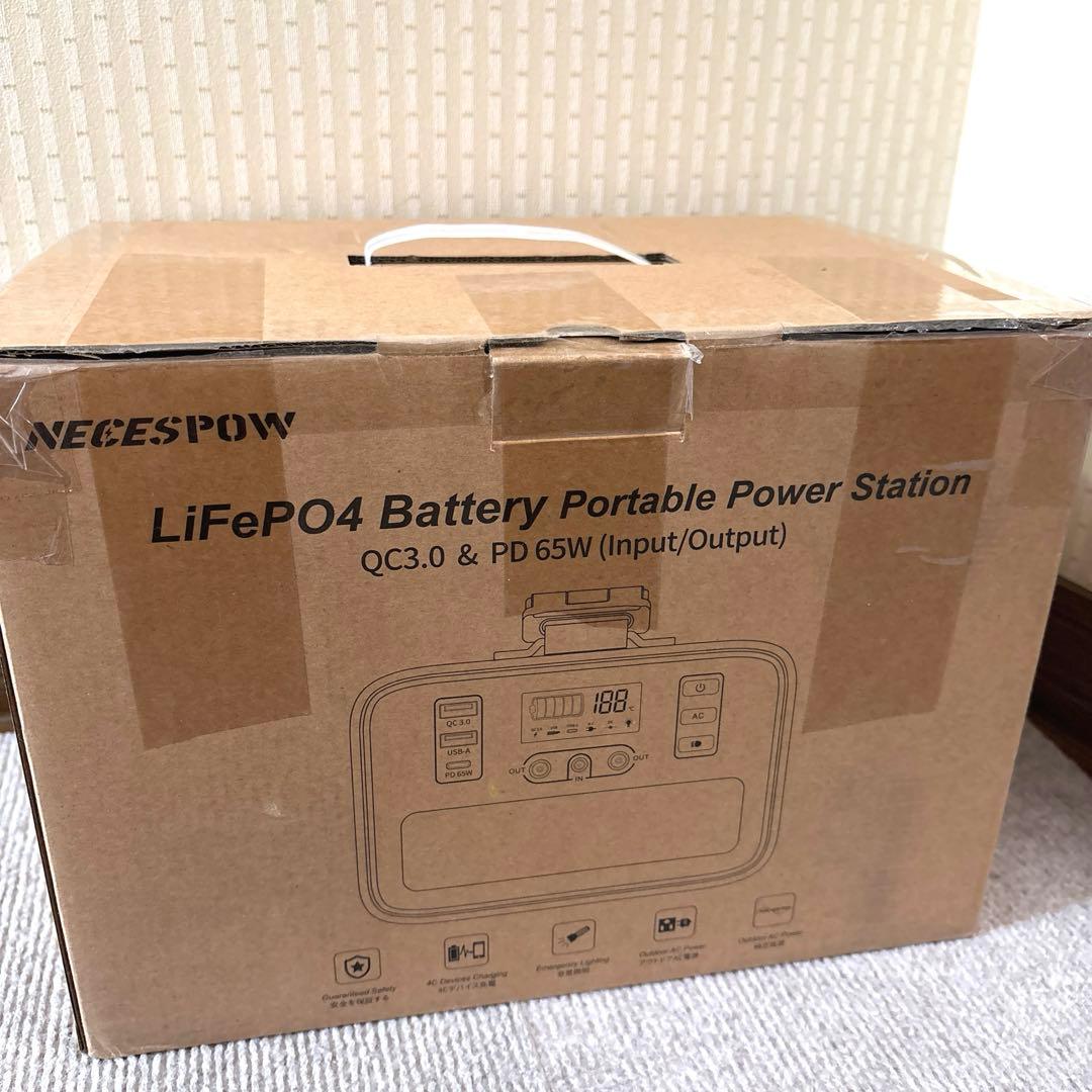 NECESPOW ポータブル電源 322Wh リン酸リチウム 正弦波