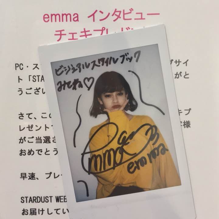 emma ちゃん 直筆サイン入り チェキ
