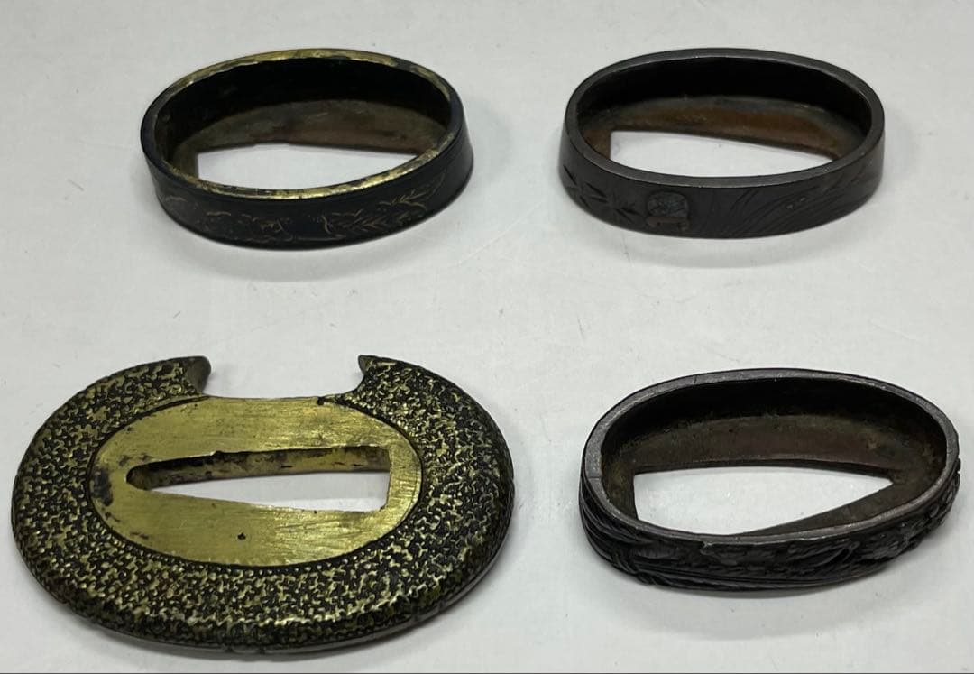 鍔　はばき　目貫　切羽　装具　日本刀　b3273