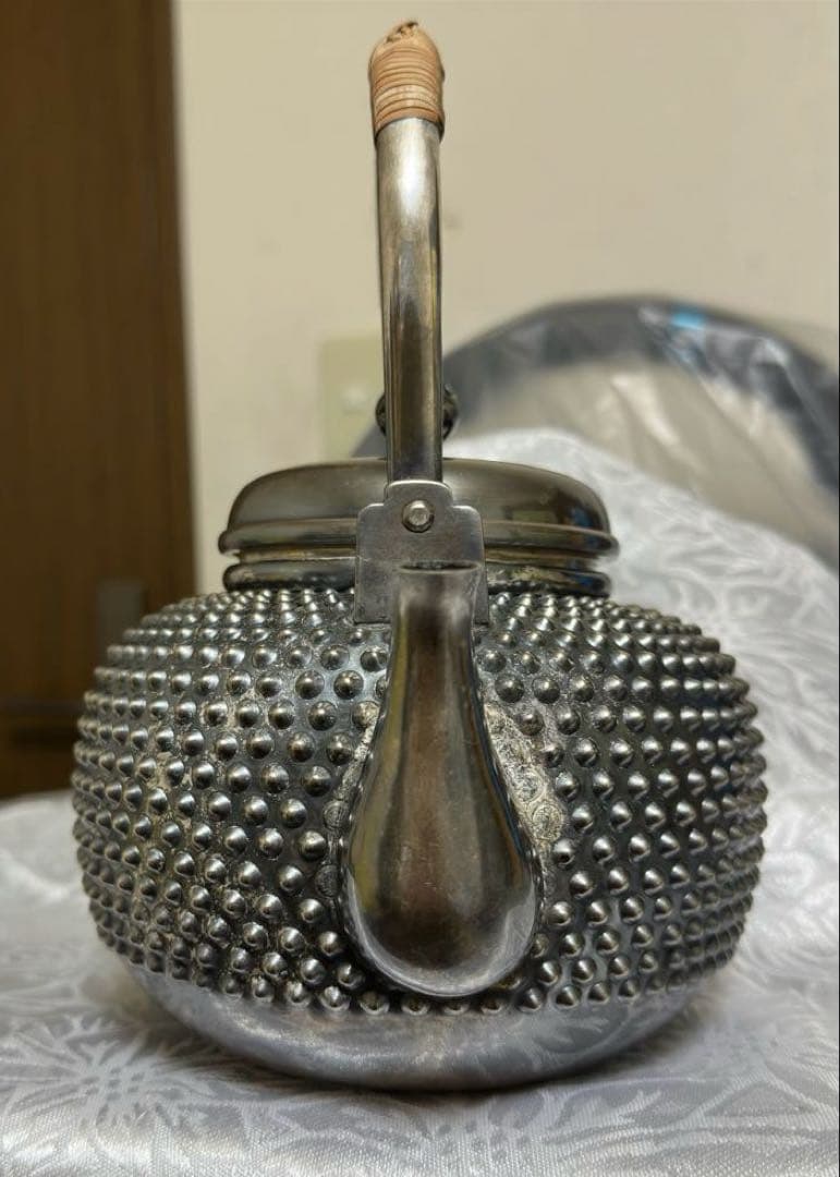 銀瓶　あられ　茶道具　純銀