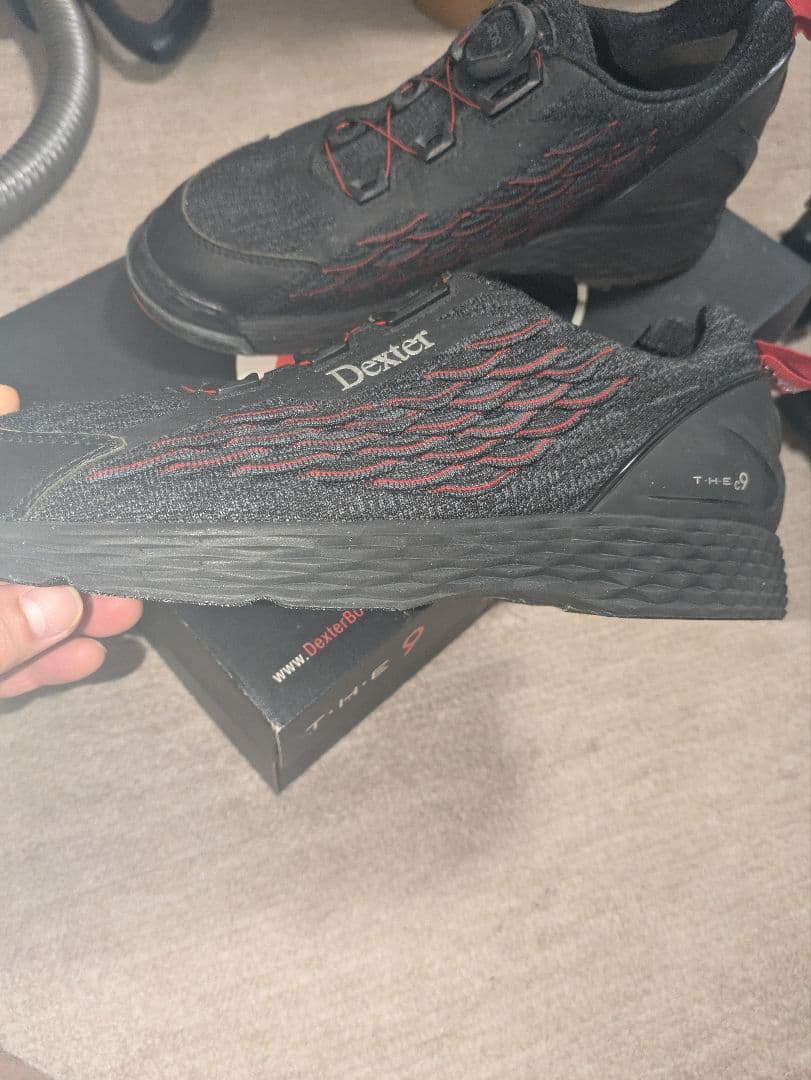 Dexter THE 9 ボウリングシューズ ブラック/レッド