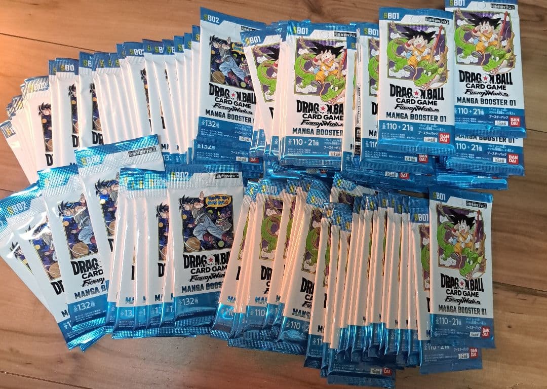 ドラゴンボールカードゲーム マンガブースター01、02 未開封パック