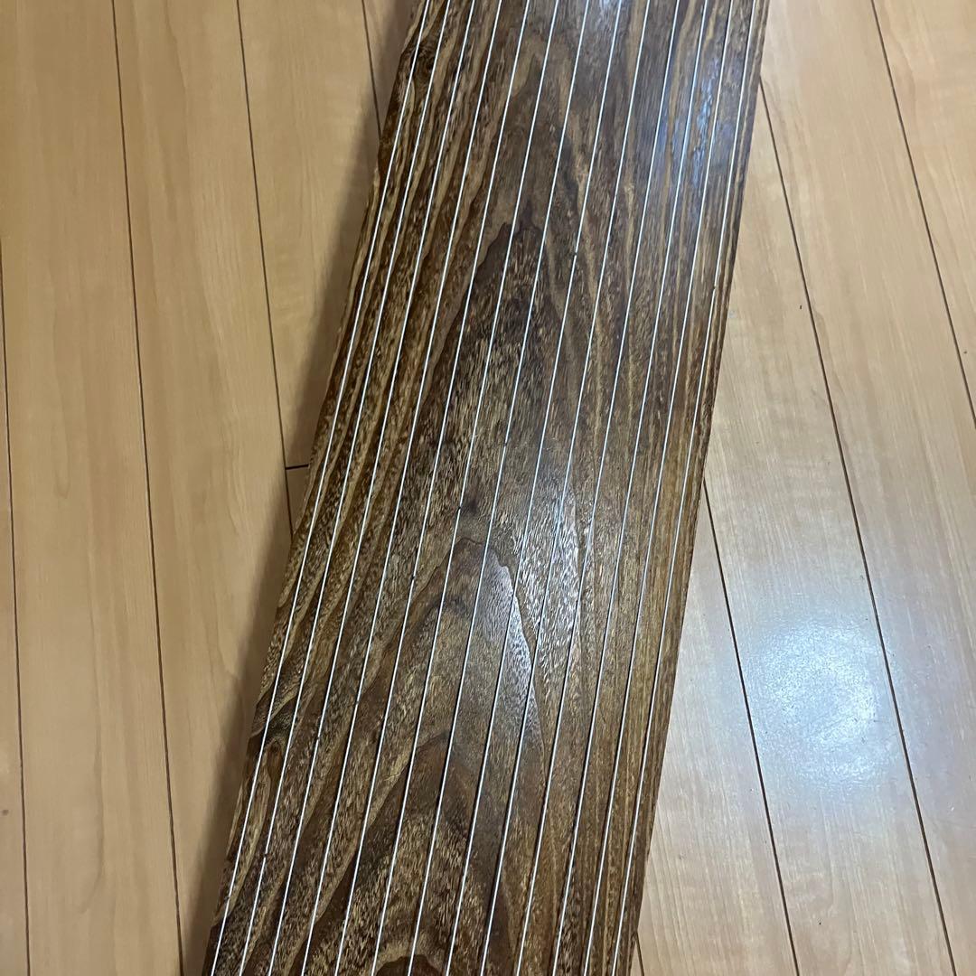 13弦 筝 琴　詩絵あり　すだれ彫り